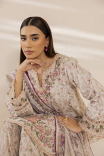 Mohagni Ready to Wear Embroidered Lawn 3pc Farshi Shalwar Suit SLM2
