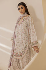 Mohagni Ready to Wear Embroidered Lawn 3pc Farshi Shalwar Suit SLM2
