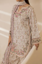 Mohagni Ready to Wear Embroidered Lawn 3pc Farshi Shalwar Suit SLM2