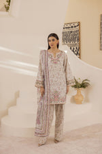 Mohagni Ready to Wear Embroidered Lawn 3pc Farshi Shalwar Suit SLM2