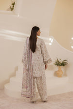 Mohagni Ready to Wear Embroidered Lawn 3pc Farshi Shalwar Suit SLM2