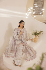 Mohagni Ready to Wear Embroidered Lawn 3pc Farshi Shalwar Suit SLM2