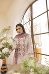 Mohagni Ready to Wear Embroidered Lawn 3pc Suit in Pink Tones SLM3