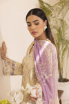 Mohagni Ready to Wear Embroidered Lawn 3pc Farhi Shalwar Suit in Soft Pink SLM5