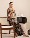 Everyday Luxe by Mona – Abstract Patchwork Silk Lawn 2pc Co-Ord Set | MES6