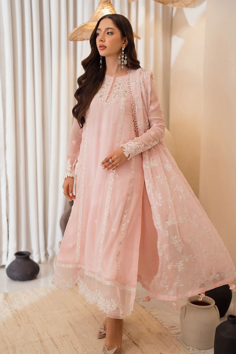Pink Delight by Azure Chiffon Semi Formal AZC3 – The Zaibai