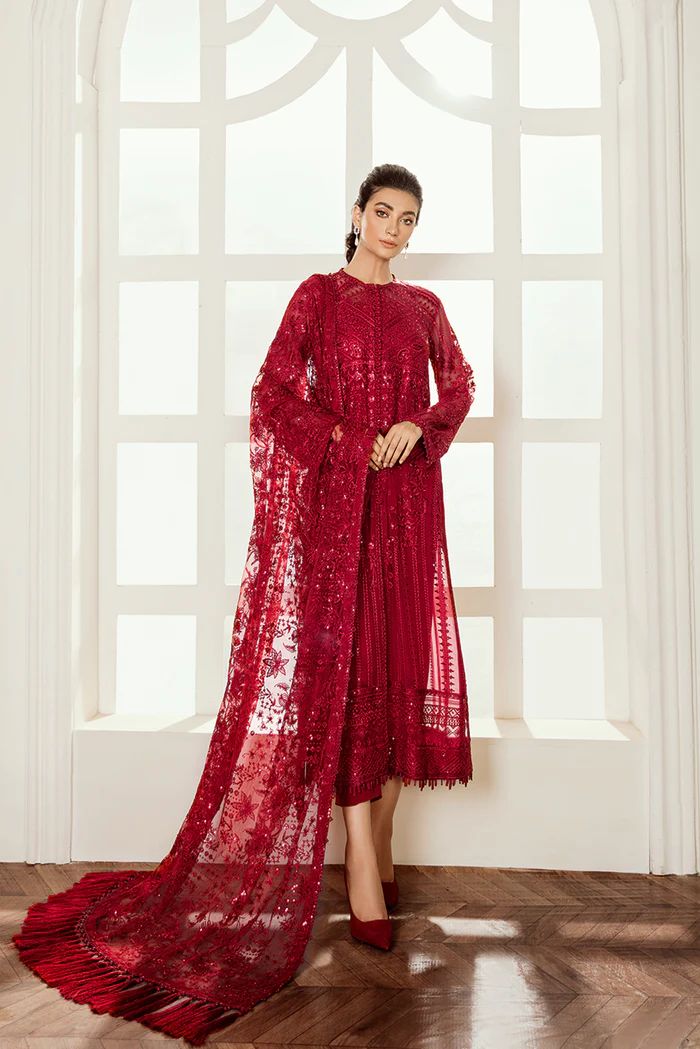 BAROQUE CHIFFON FORMAL DRESS BQF3 The Zaibai BAROQUE CHIFFON FORMAL DRESS BQF3 The Zaibai