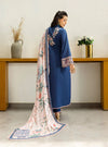 Elisa – Stitched Deep Blue Embroidered Lawn 3pc Suit by Zainab Chottani – ZCTL14