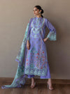 Lina – Stitched Lavender Printed & Embroidered Lawn 3pc Suit by Zainab Chottani – ZCTL15