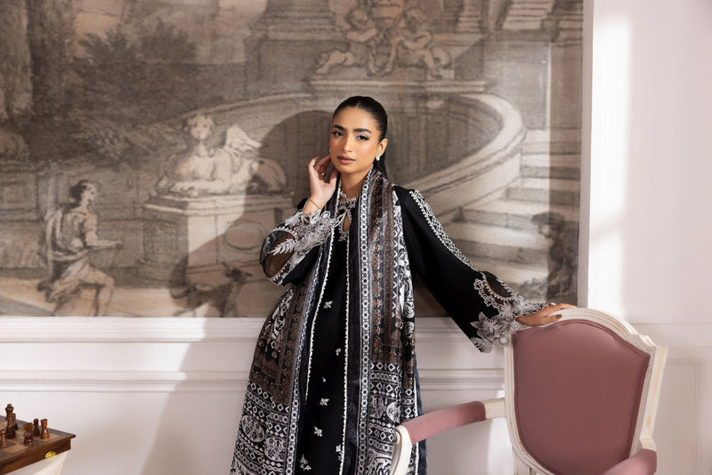 Lawn Breeze by Mohagni – 3pc Ready to Wear Cotton Black Pakistani Suit LMB5