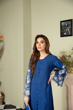 2PC CREPE EMBROIDERED DRESS BY AIN 03