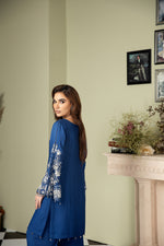 2PC CREPE EMBROIDERED DRESS BY AIN 03