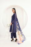 3PC HEMLINE EMBROIDERED LAWN DRESS 09