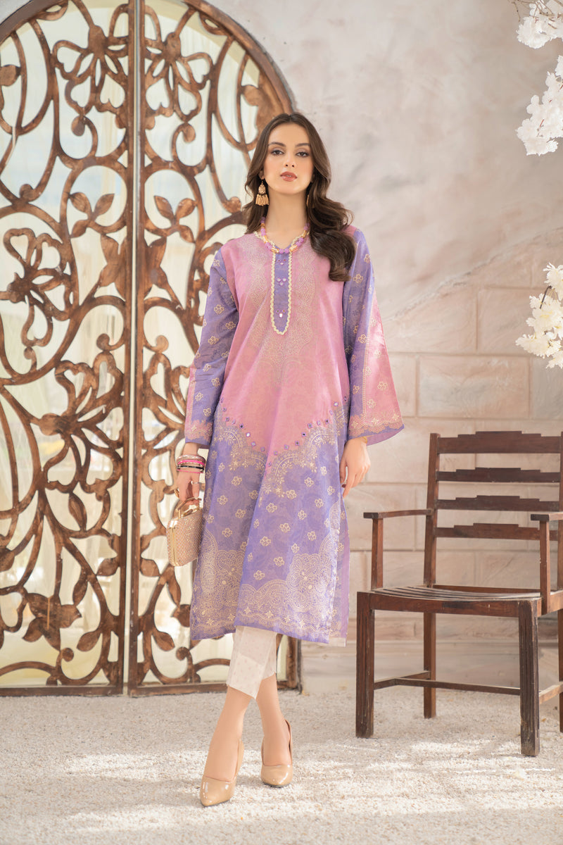 2PC LAWN DRESS BY AABPARA 06