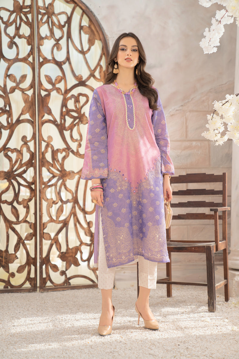 2PC LAWN DRESS BY AABPARA 06