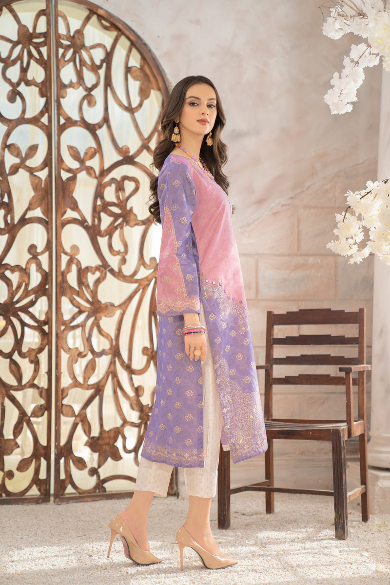 2PC LAWN DRESS BY AABPARA 06
