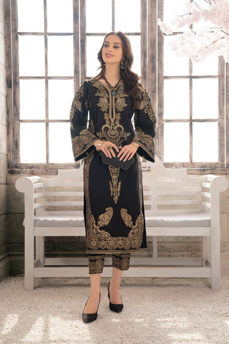 2PC LAWN DRESS BY AABPARA 07