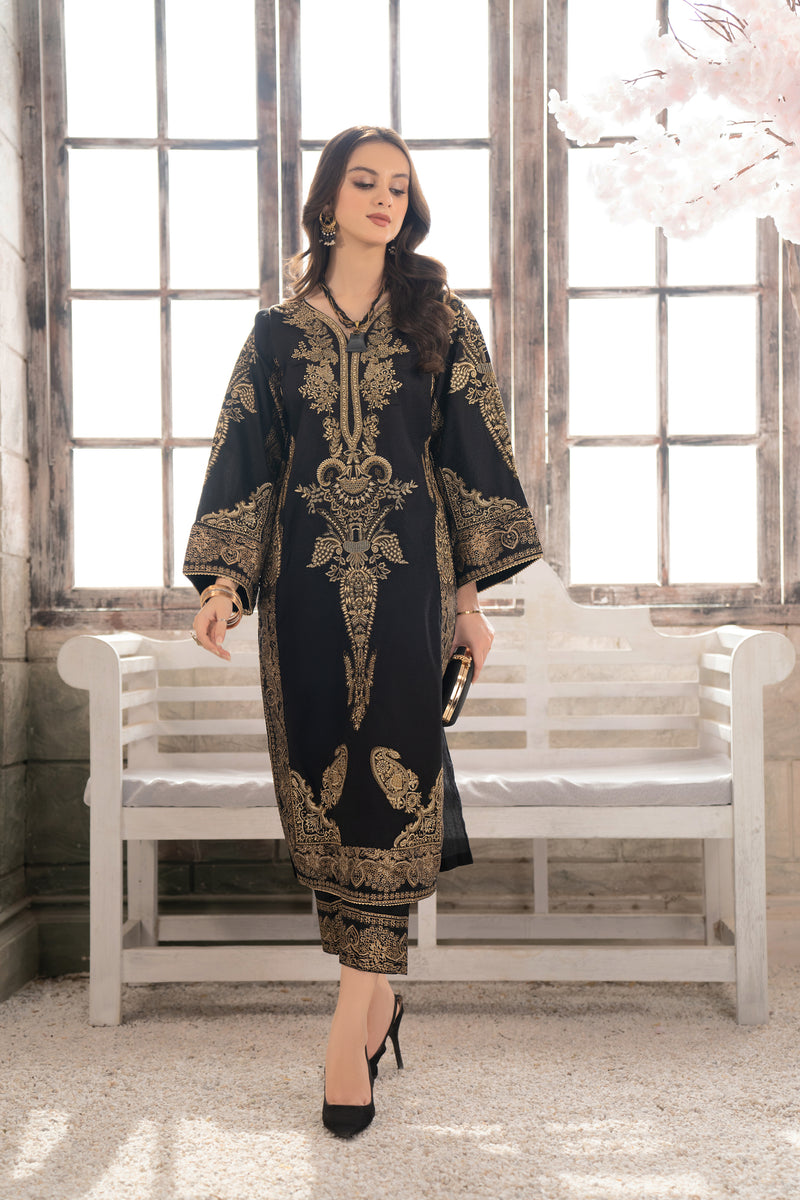 2PC LAWN DRESS BY AABPARA 07