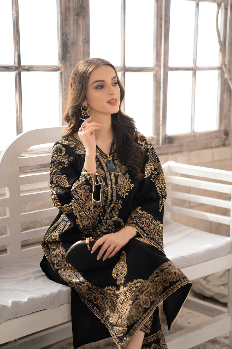 2PC LAWN DRESS BY AABPARA 07