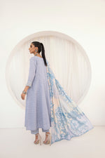 3PC HEMLINE EMBROIDERED LAWN DRESS 01