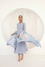 3PC HEMLINE EMBROIDERED LAWN DRESS 01