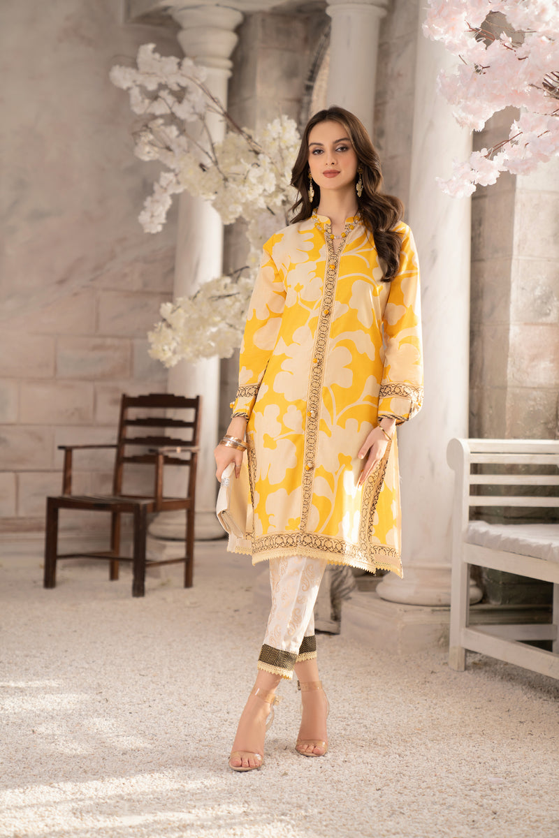 2PC LAWN DRESS BY AABPARA 05