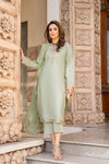 3PC READY TO WEAR RAW SILK DRESS BY GUL WARUN GRS12