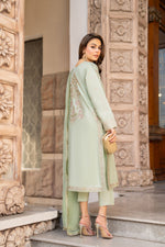 3PC READY TO WEAR RAW SILK DRESS BY GUL WARUN GRS12