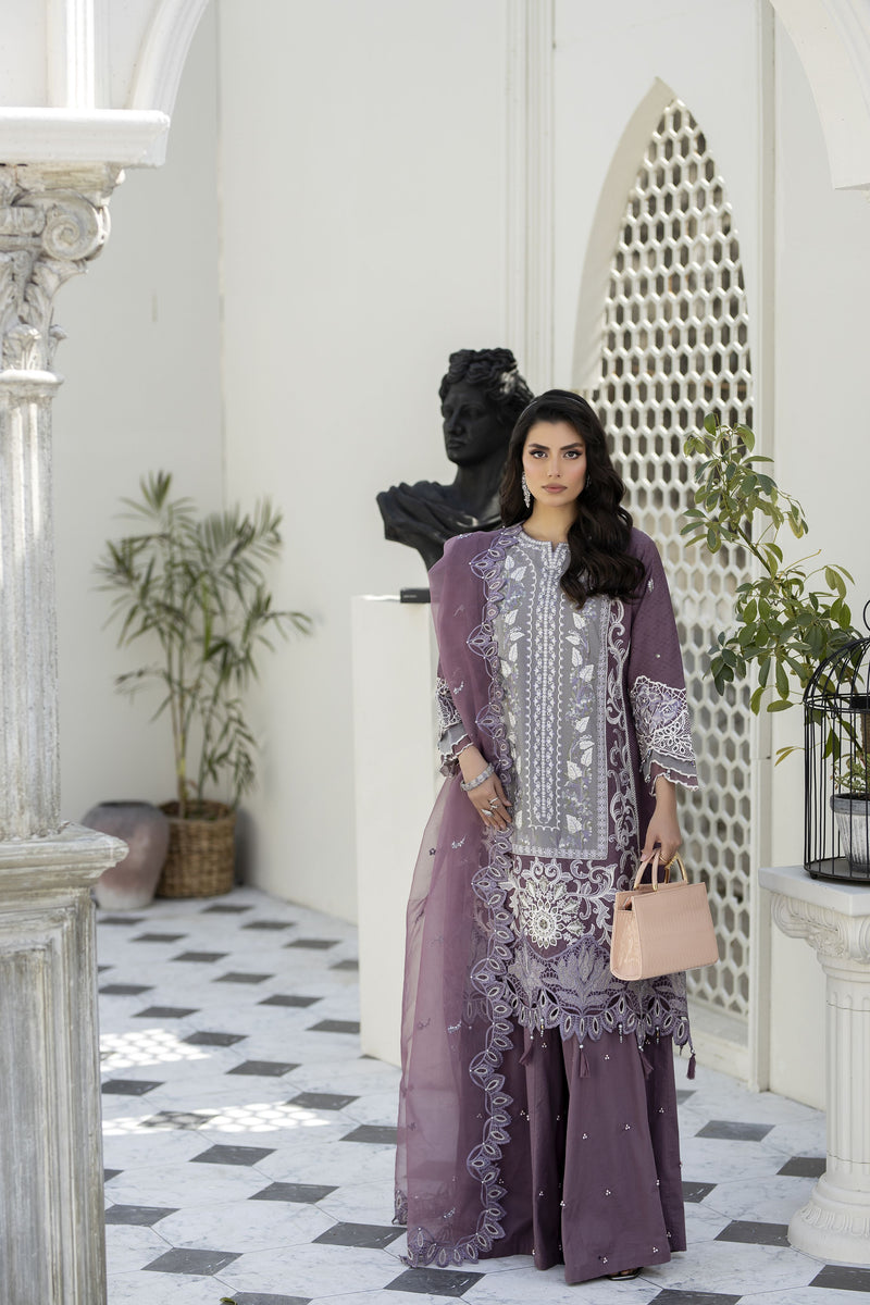 SAFFRON JACQUARD LAWN COLLECTION BY MONA SME5