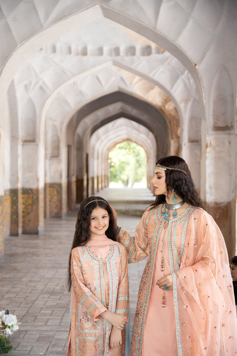 SAKEENA HASAN COTTON JACQUARD WOMEN DRESS 02