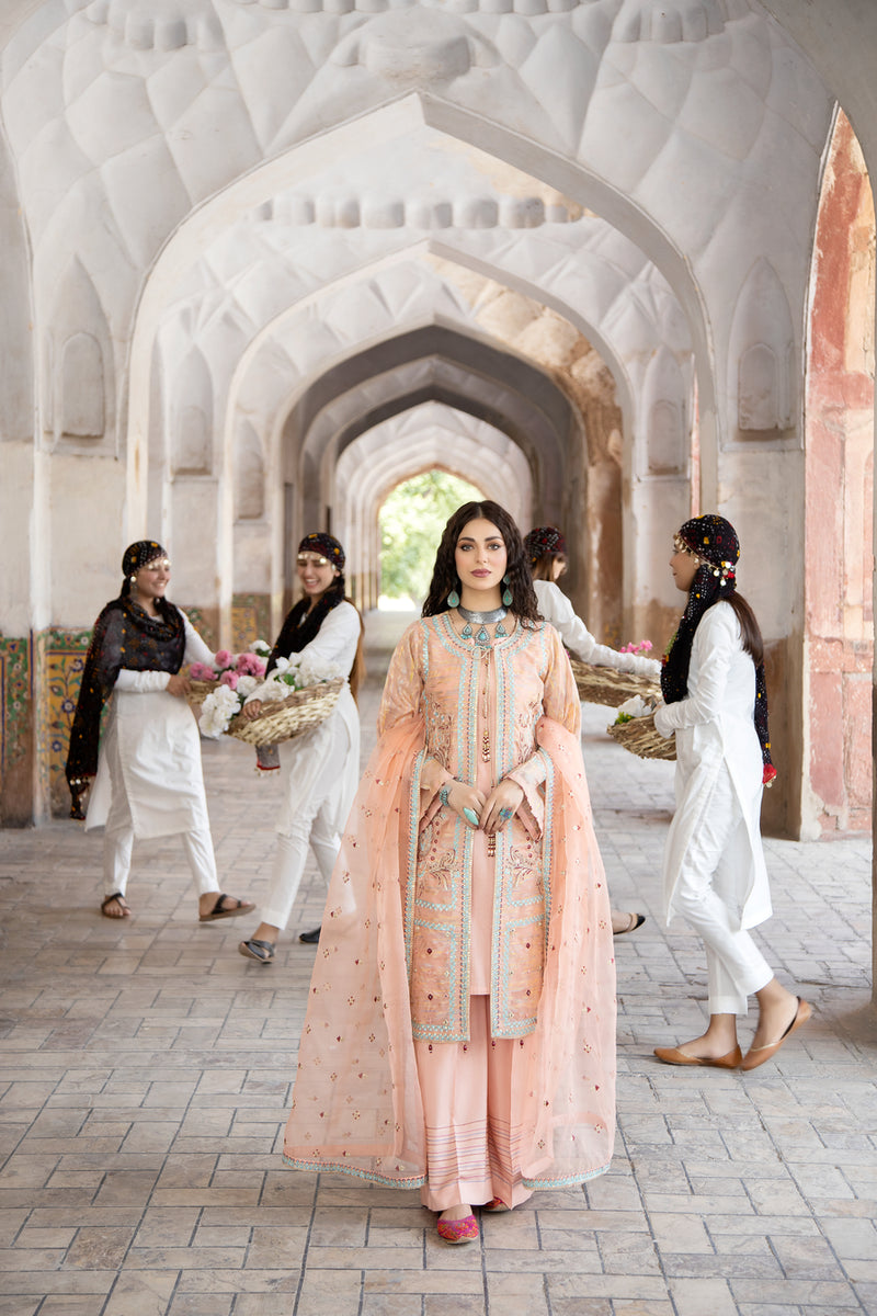 SAKEENA HASAN COTTON JACQUARD WOMEN DRESS 02