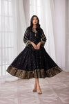 ZAIWA 1PC EMBROIDERED LONG FROCK 05