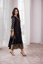 ZAIWA 1PC EMBROIDERED LONG FROCK 05