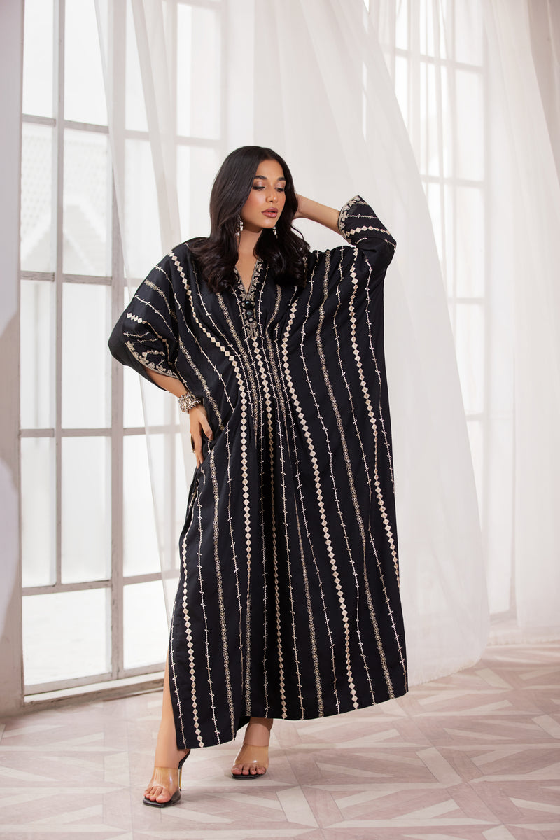 ZAIWA 1PC EMBROIDERED KAFTAN 07 The Zaibai ZAIWA 1PC EMBROIDERED KAFTAN 07 The Zaibai
