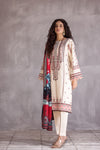 HEMLINE 3PC JACQUARD SLUB EMBROIDERED DRESS 10