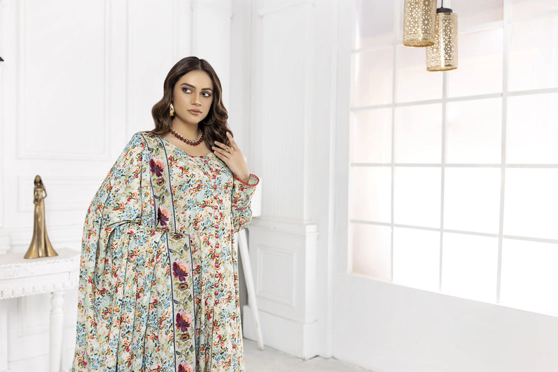 ZOYA LAKHANI WINTER LINEN EMBROIDERED DRESS 04