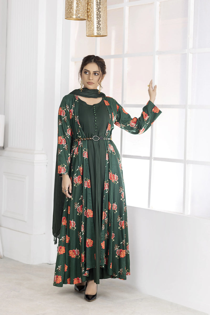 SOFIA KHAS WINTER LINEN GOWN DRESS 05