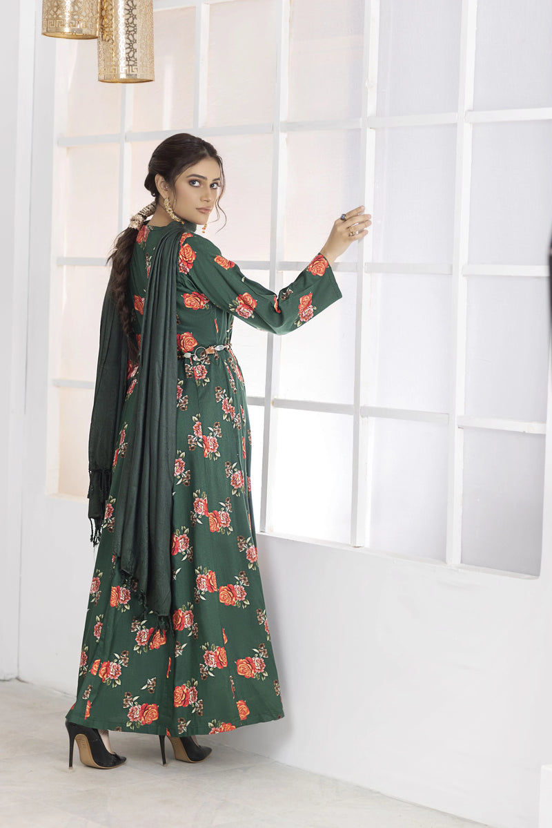 SOFIA KHAS WINTER LINEN GOWN DRESS 05