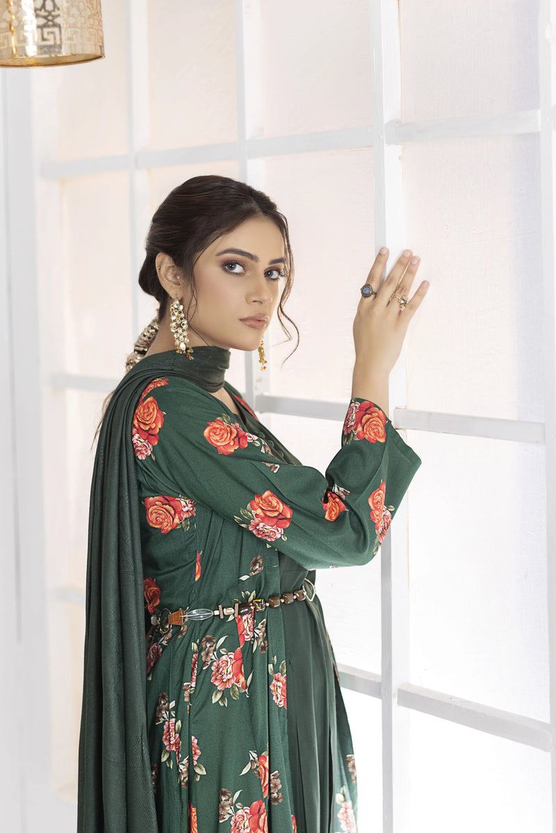 SOFIA KHAS WINTER LINEN GOWN DRESS 05