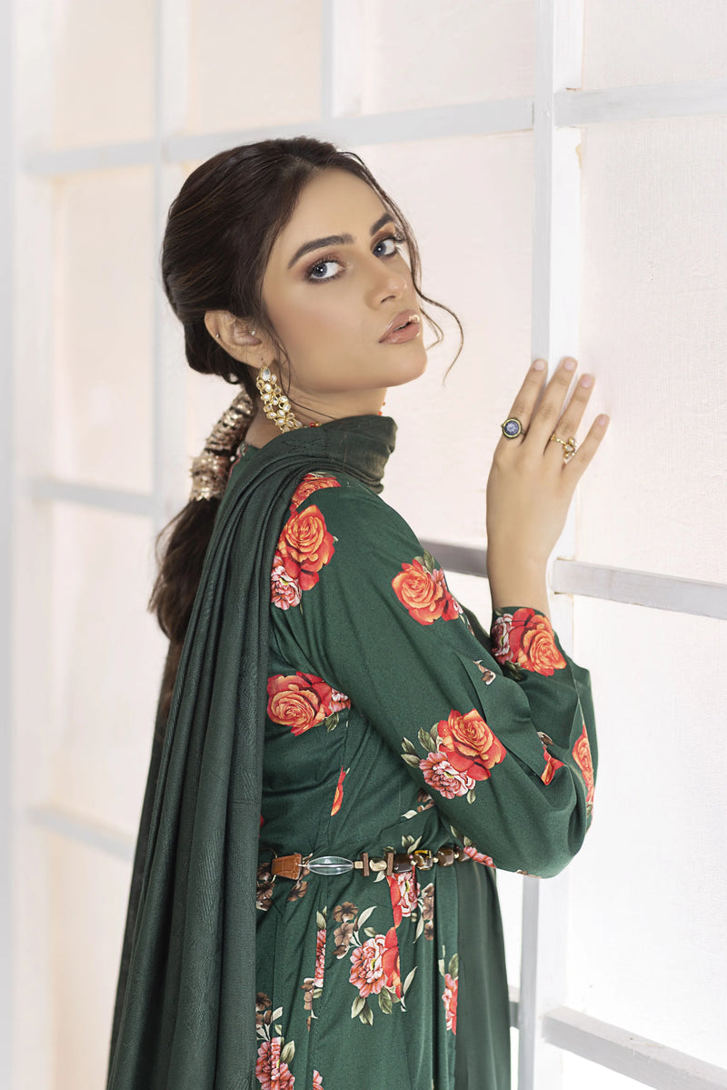 SOFIA KHAS WINTER LINEN GOWN DRESS 05