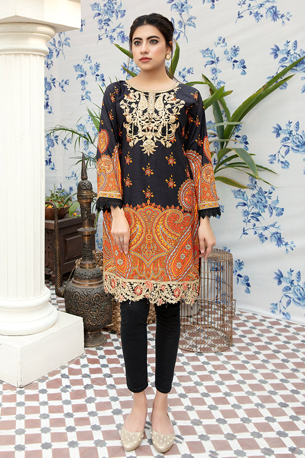 Ready to Wear Lawn Embroidered Kurta by Mona 05