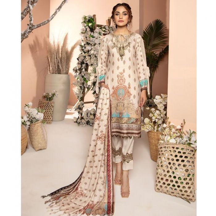 Winter Ready to Wear 3 Pcs Dress by Mona 02