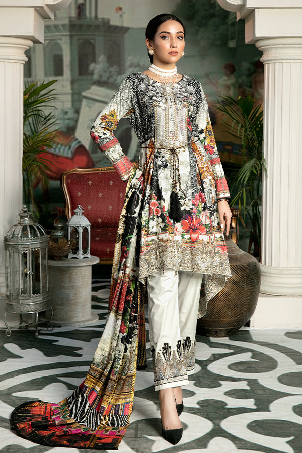 Ready to Wear 3 Pcs Mona Embroidered Lawn Collection 03