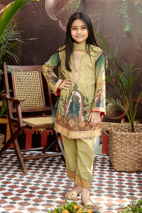 Girls Lawn Ready to Wear 3 Pcs Collection by Mona 05