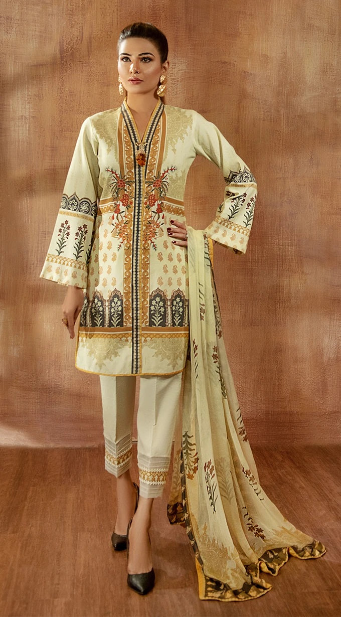 Ready to Wear 3 Pcs Lawn Collection of Anaya by Kiran Chaudhry 07