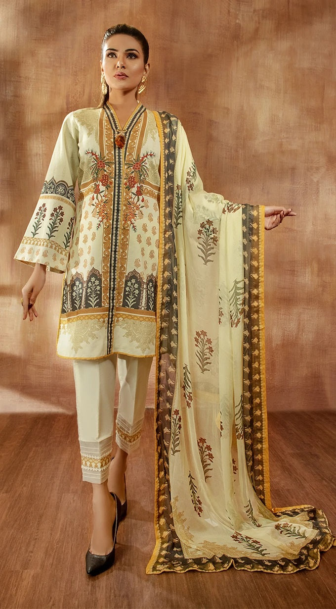 Ready to Wear 3 Pcs Lawn Collection of Anaya by Kiran Chaudhry 07