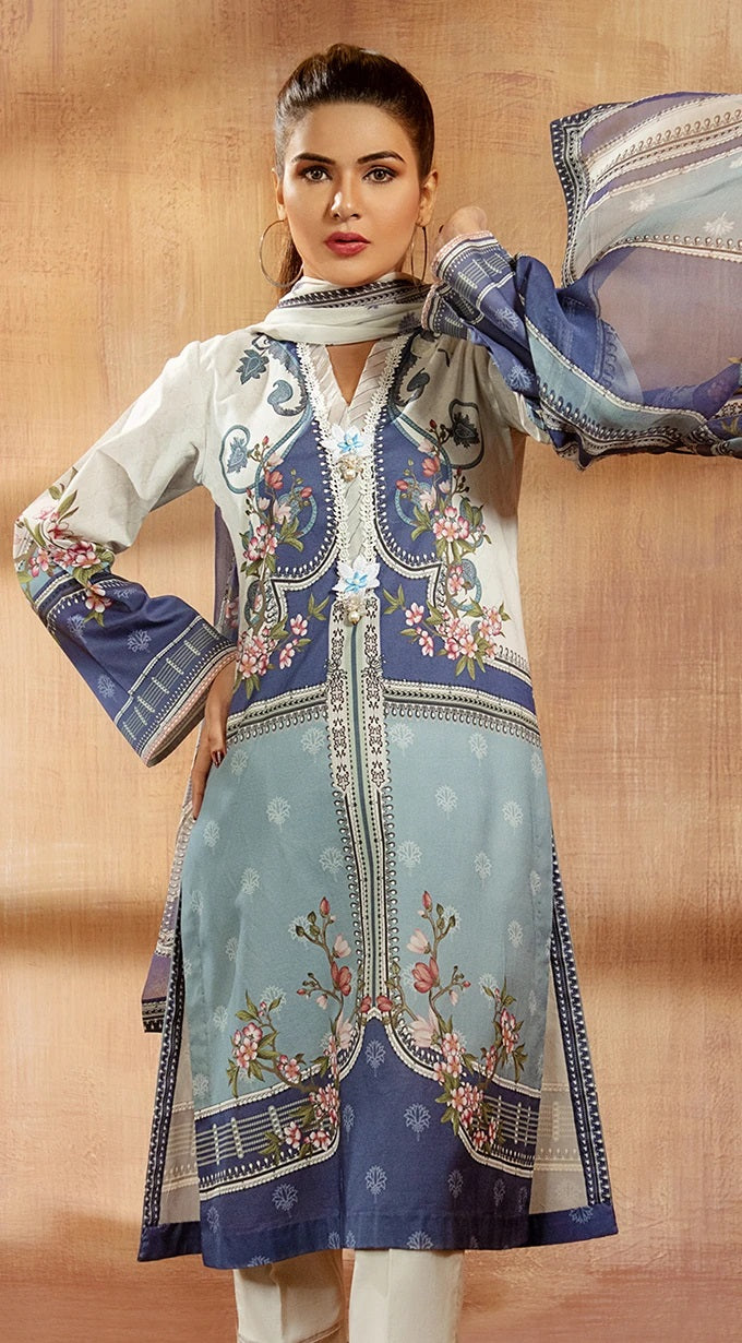 Ready to Wear 3 Pcs Lawn Collection of Anaya by Kiran Chaudhry 09