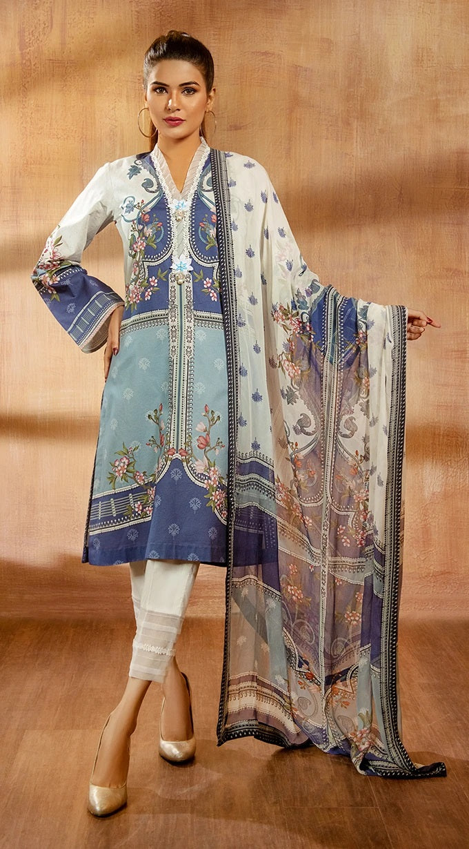 Ready to Wear 3 Pcs Lawn Collection of Anaya by Kiran Chaudhry 09