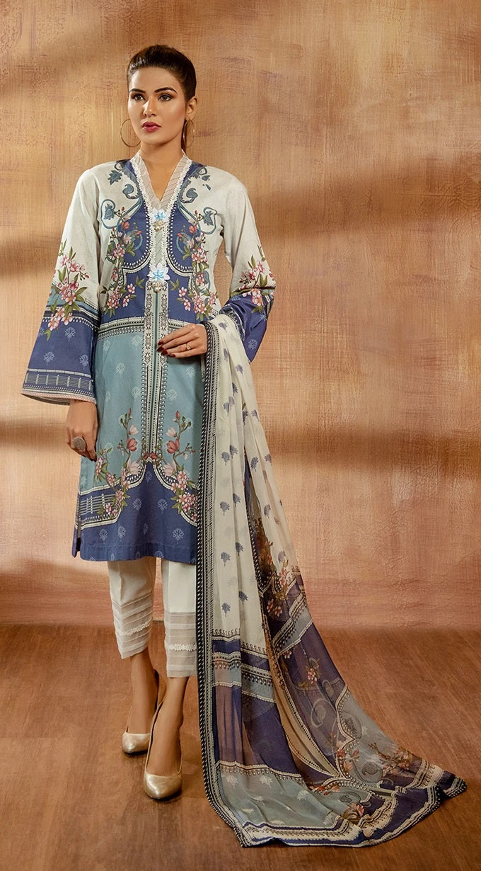 Ready to Wear 3 Pcs Lawn Collection of Anaya by Kiran Chaudhry 09