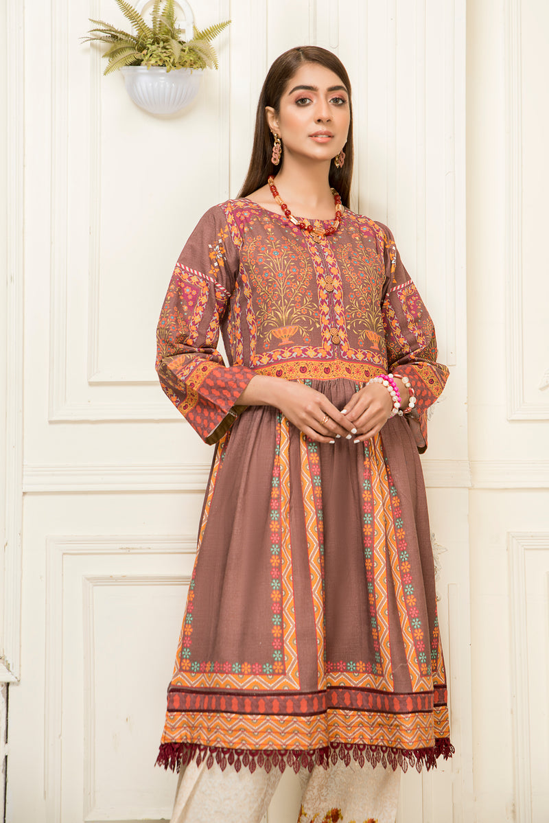 Ready To Wear 2 Pcs Winter Khaddar Dress By Aabpara 13